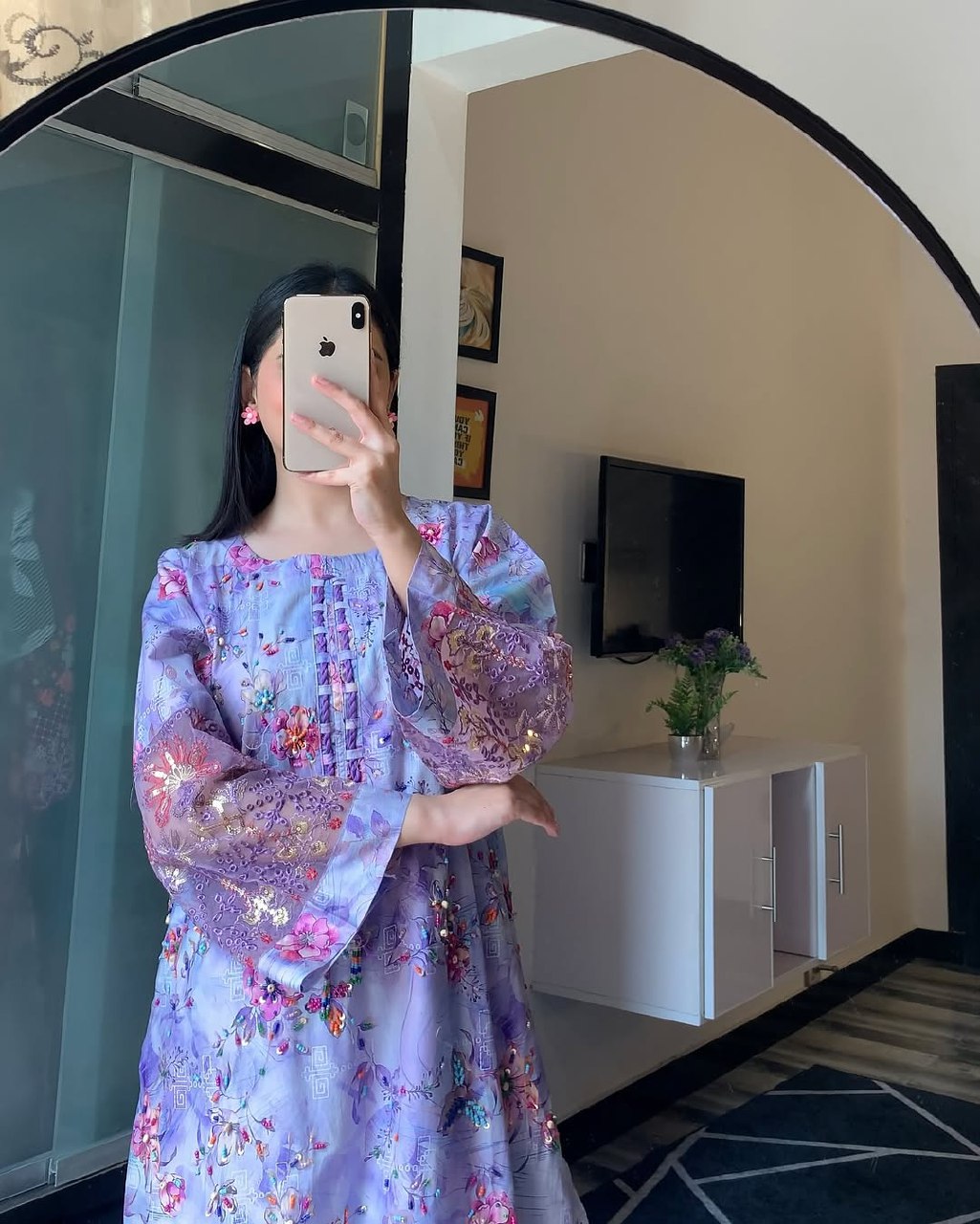Floral Printed Pakistani suit 