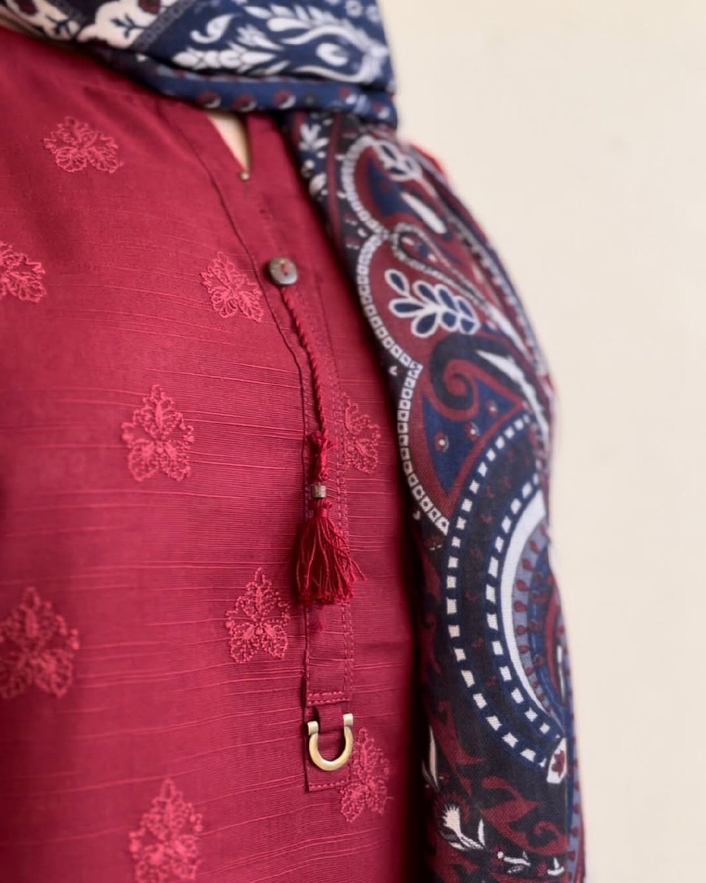 Elegant Maroon Pakistani Suit
