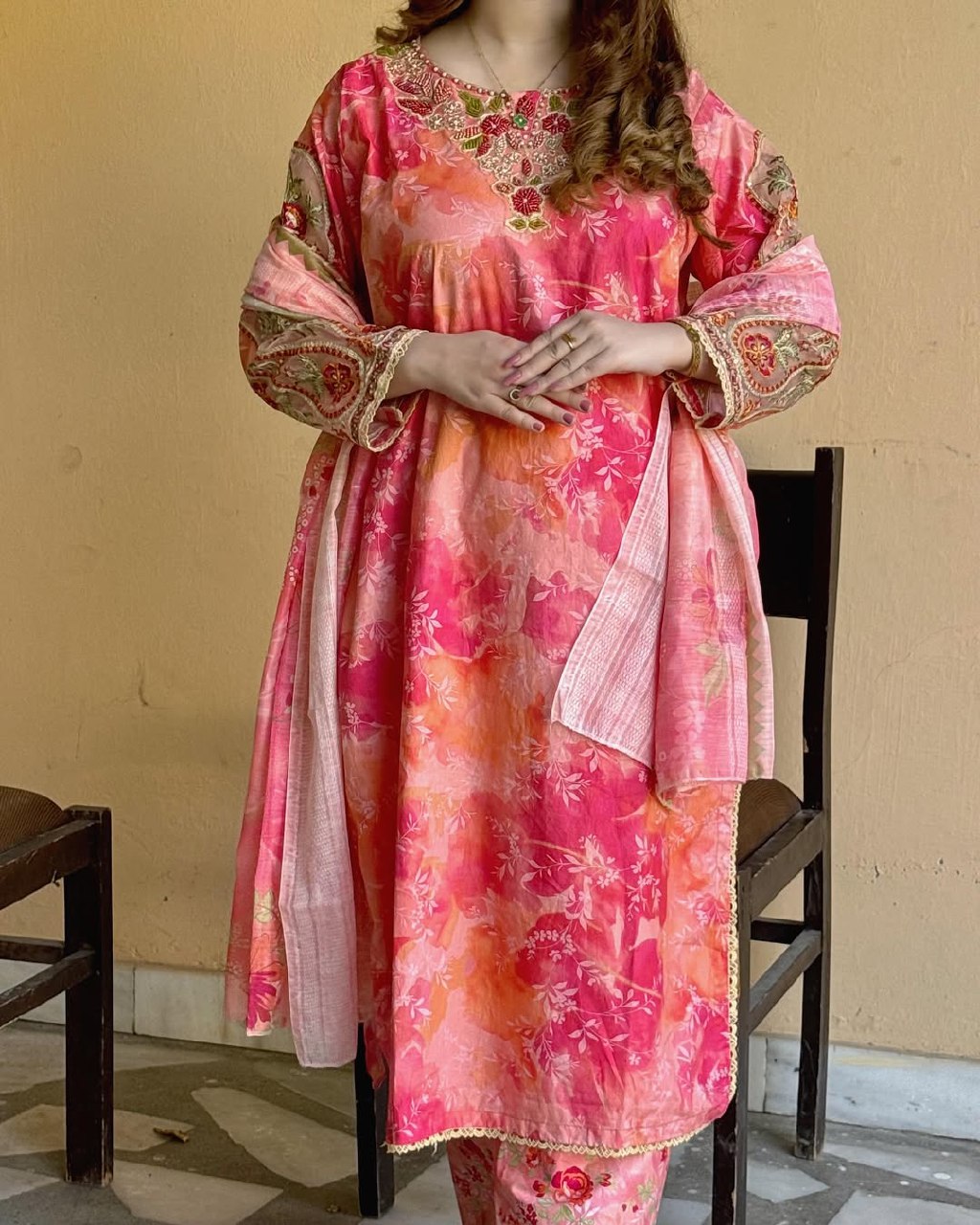 Women’s Floral Embroidered Pakistani Suit