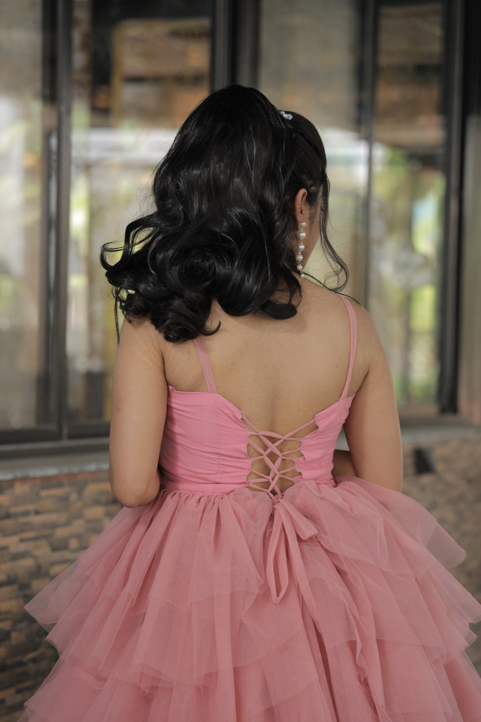 Elegant Pink Ball Gown
