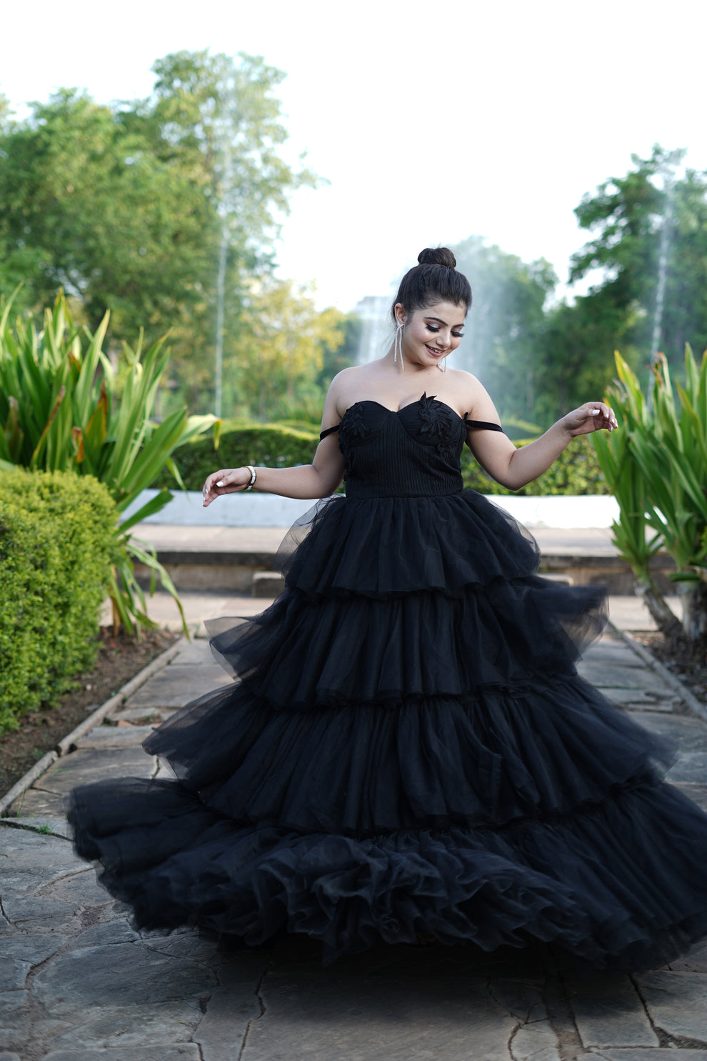 Elegant Black Evening Gown