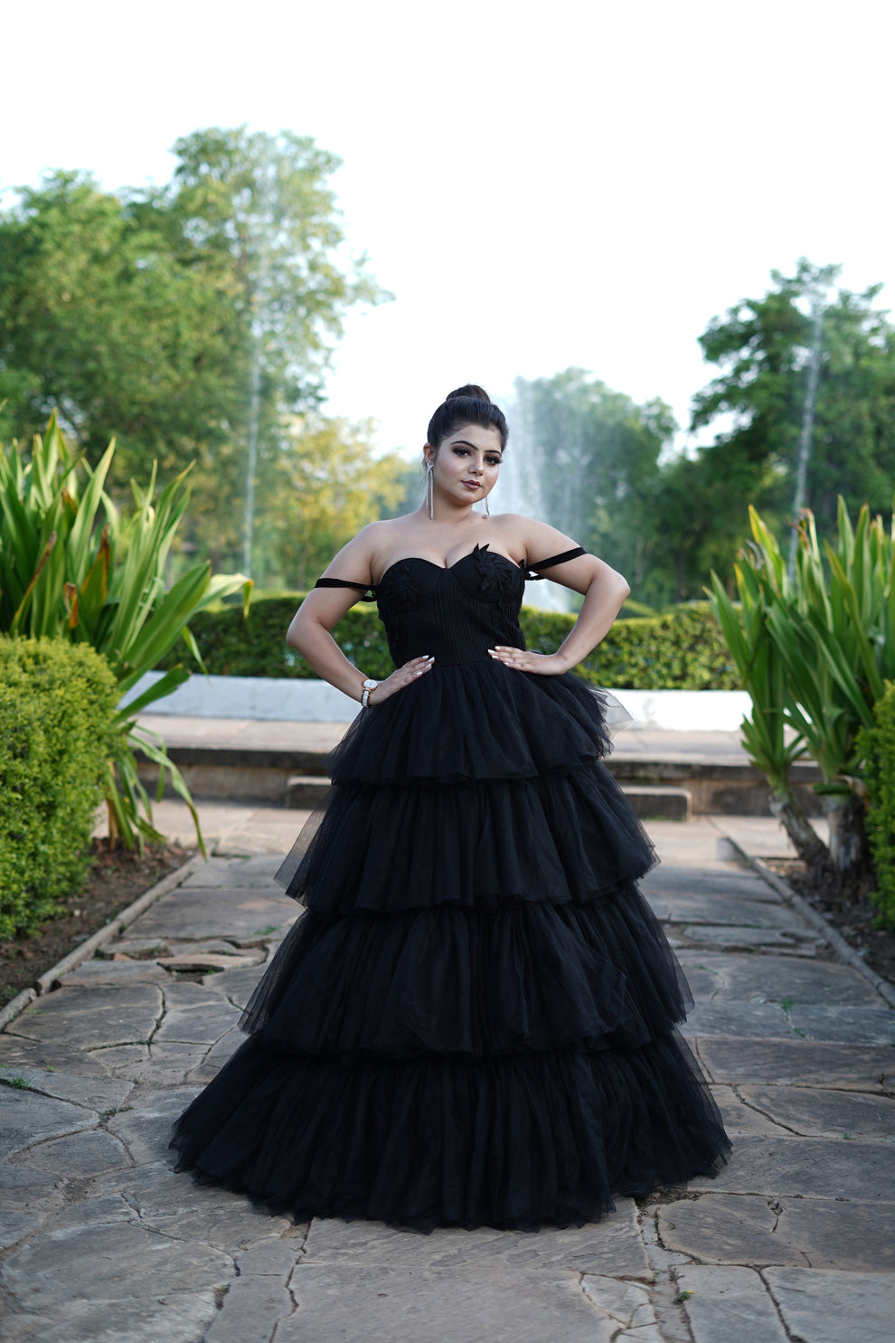 Elegant Black Evening Gown