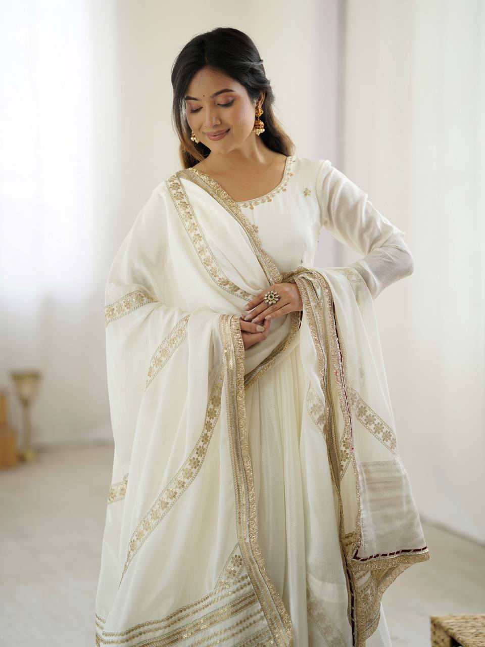 Elegant Anarkali Gown Set