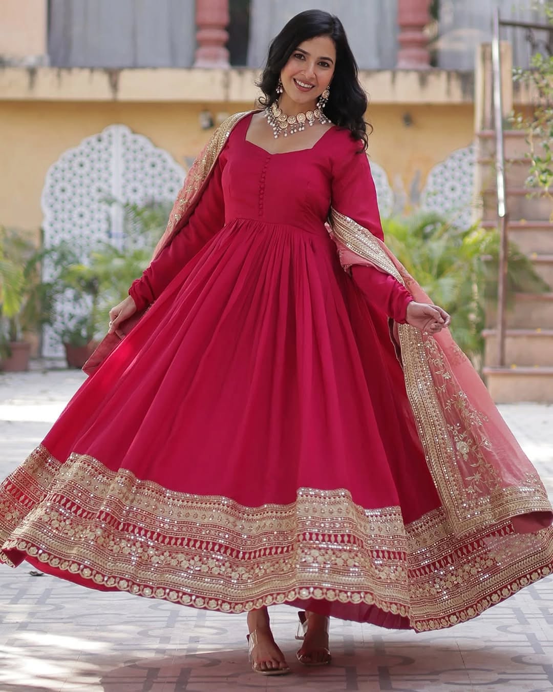 Emerald Green Anarkali Suit