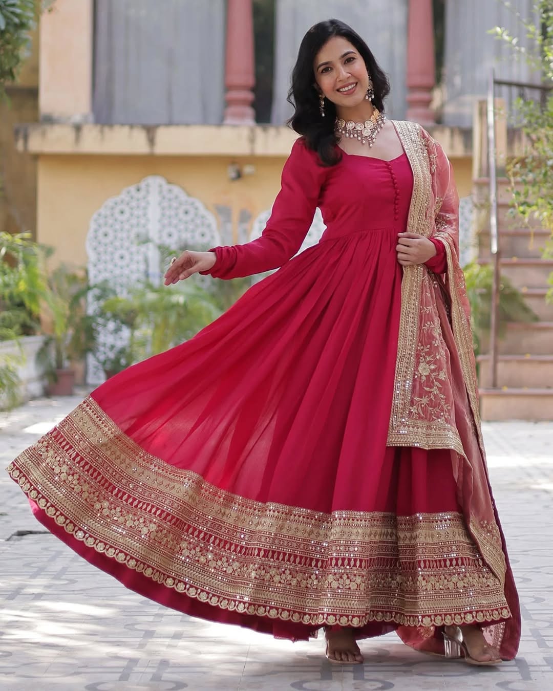 Emerald Green Anarkali Suit