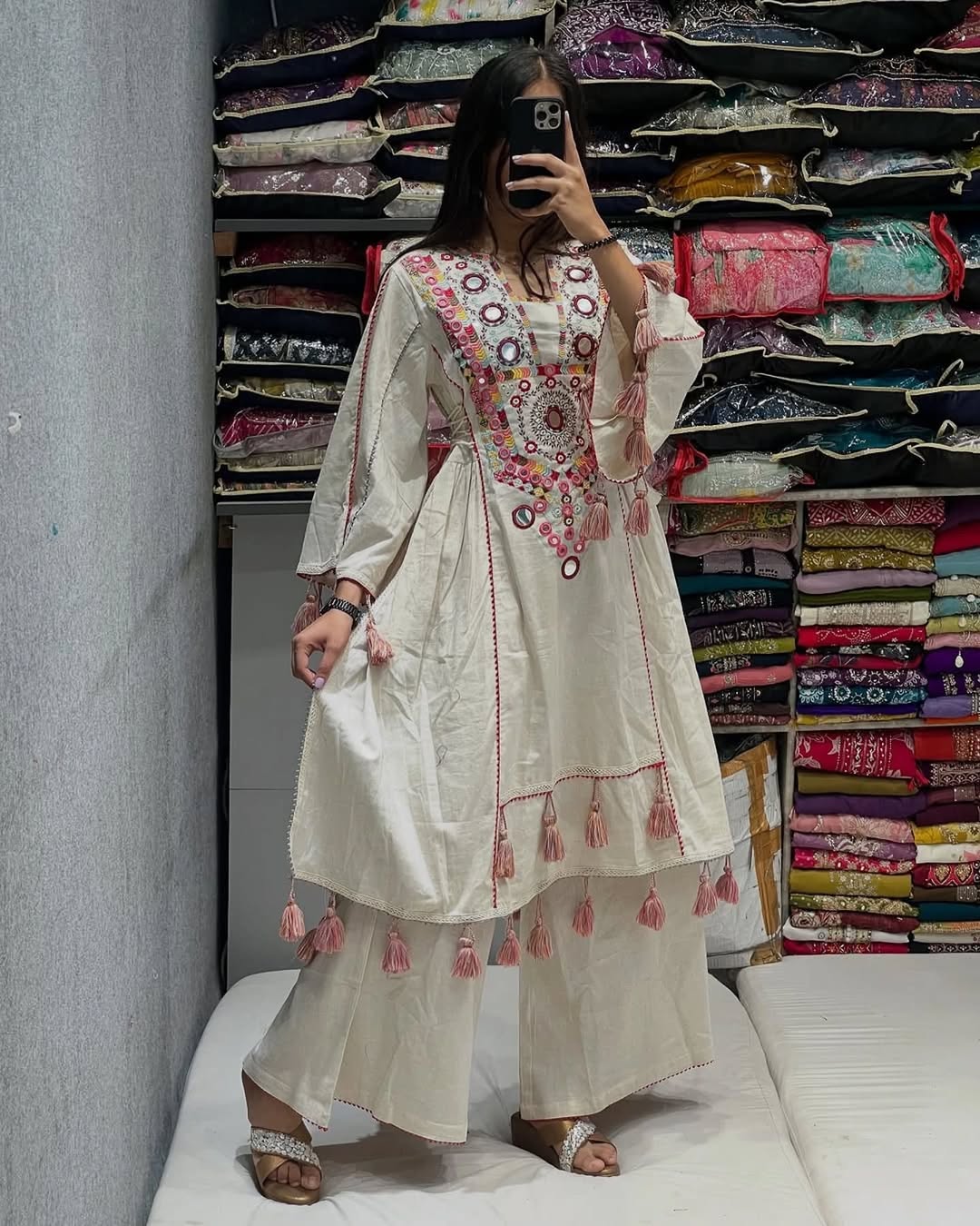 Embroidered Festive Suit