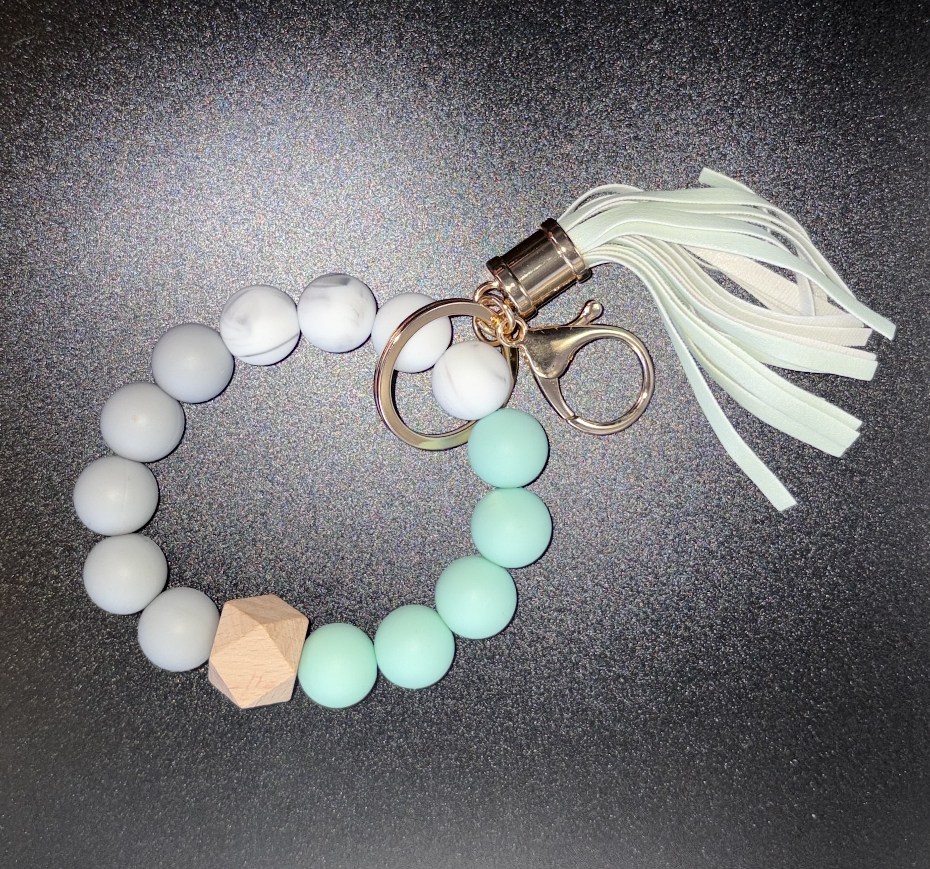 Beaded Keychain Bracelet