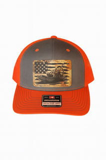 American Flag Cannon Patch Cap
