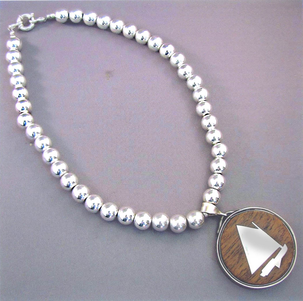 Sterling Silver Beetle Cat Pendant Necklace