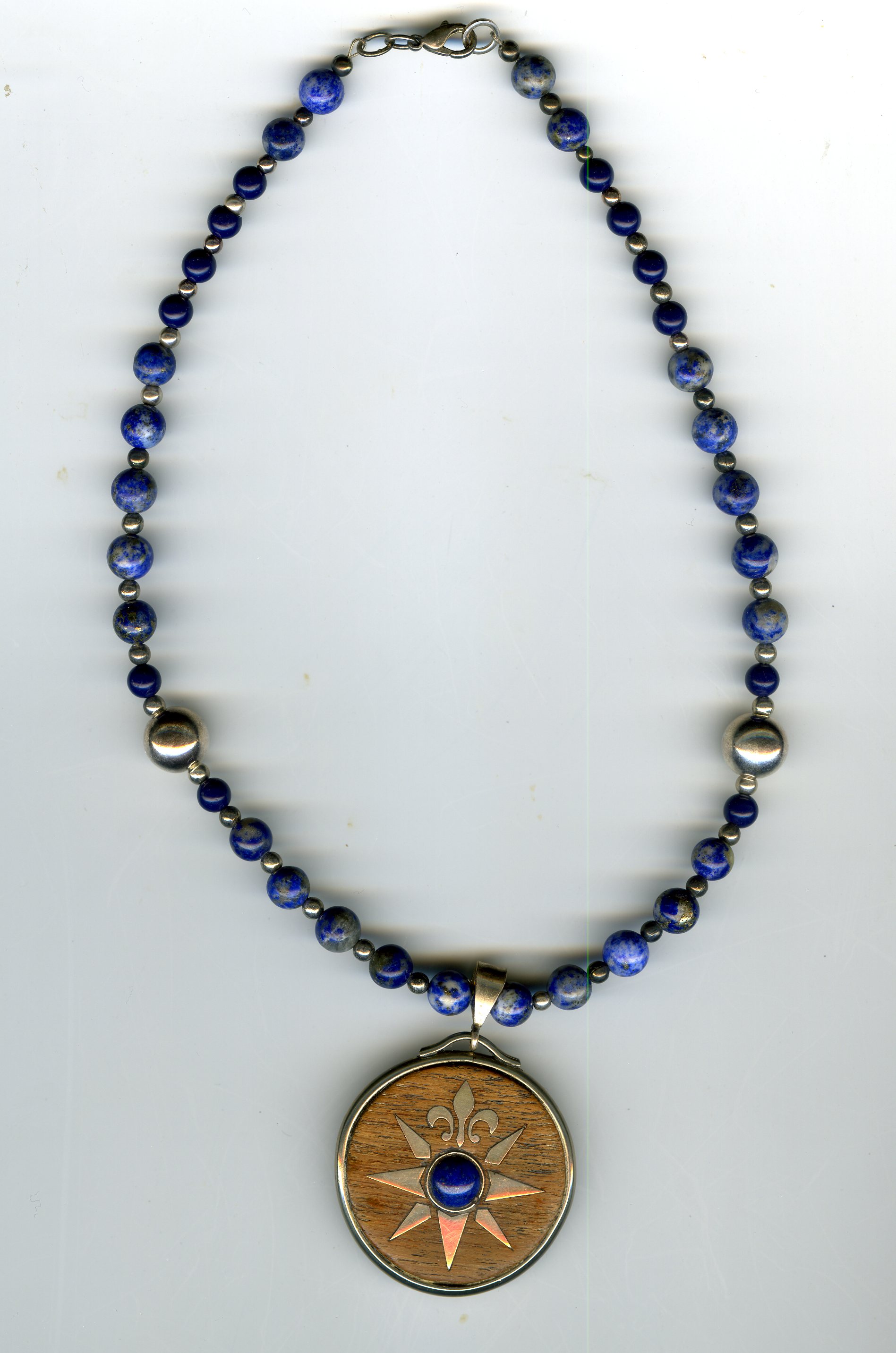 Compass Rose Pendant Beaded Necklace