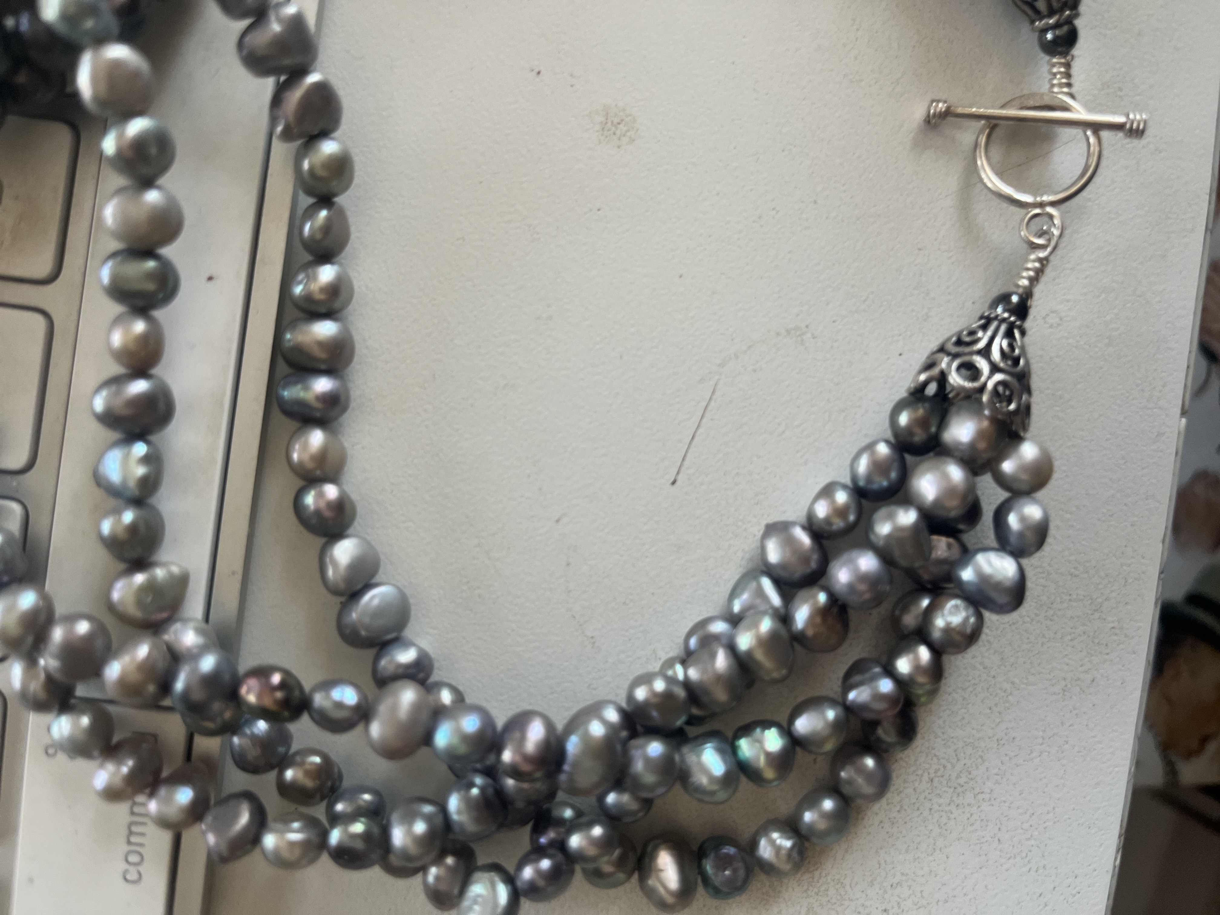 Twisted Freshwater Pearls Necklace