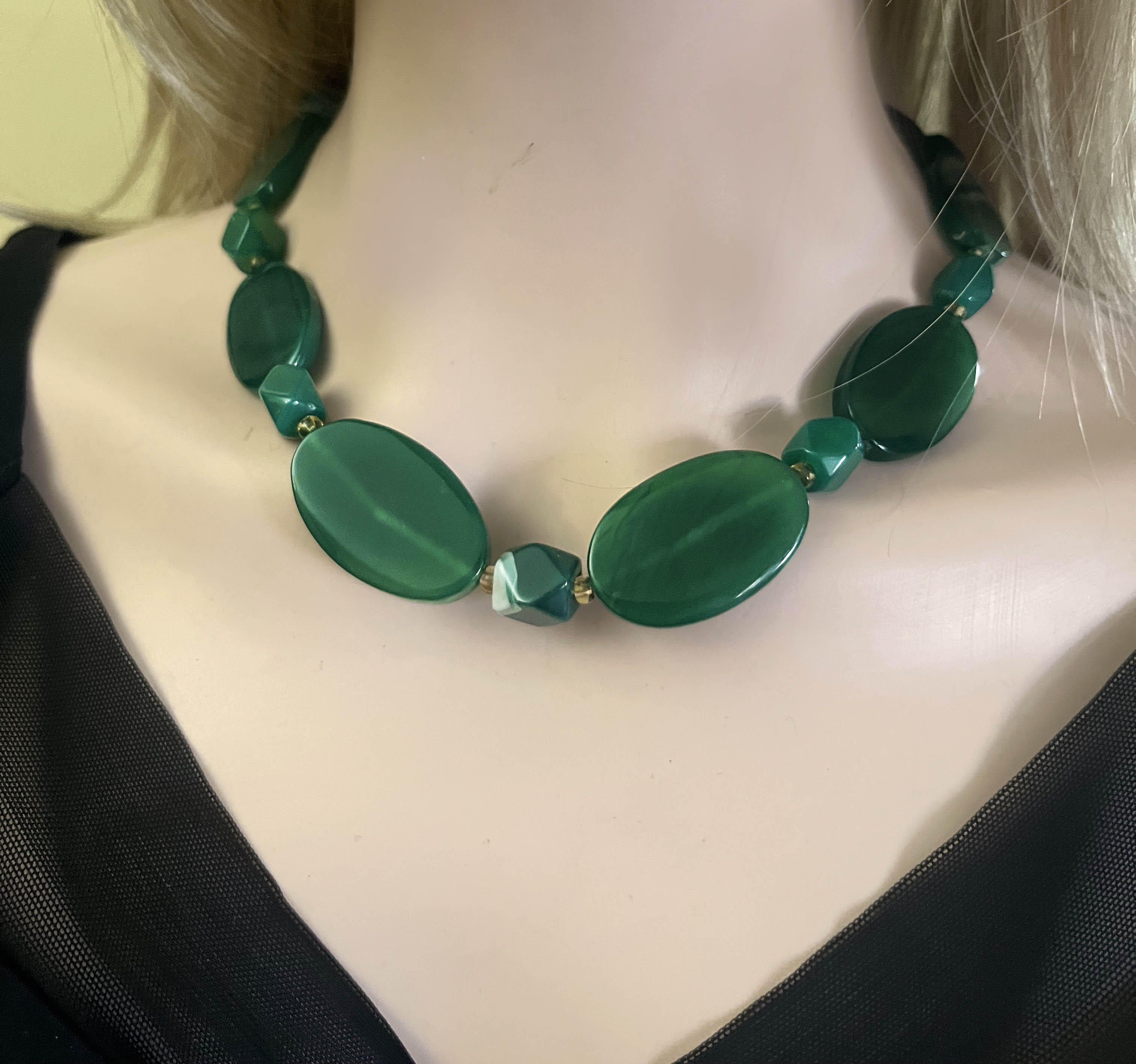 Semi-Precious Aventurine Beaded Necklace