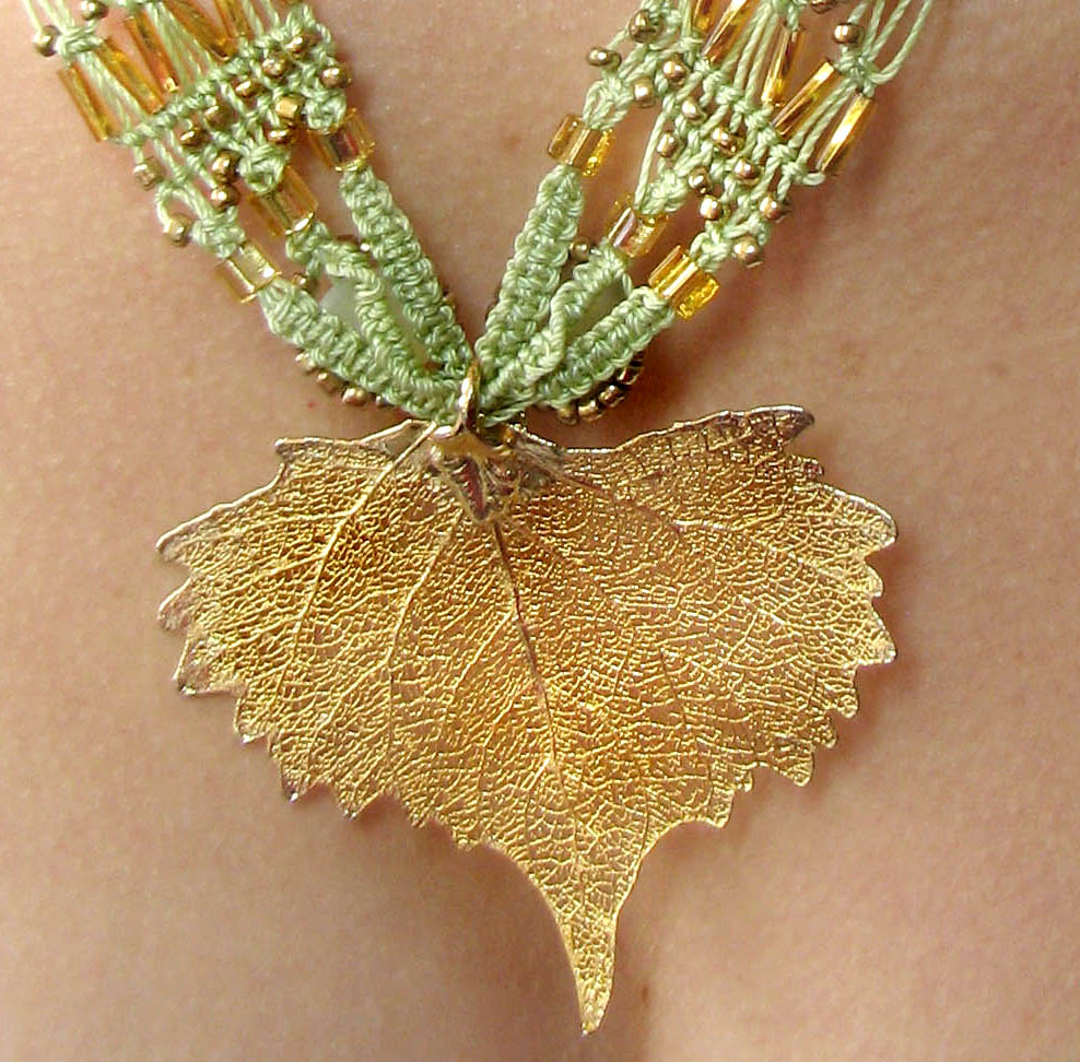 Gold Leaf Knotted Neckpiece