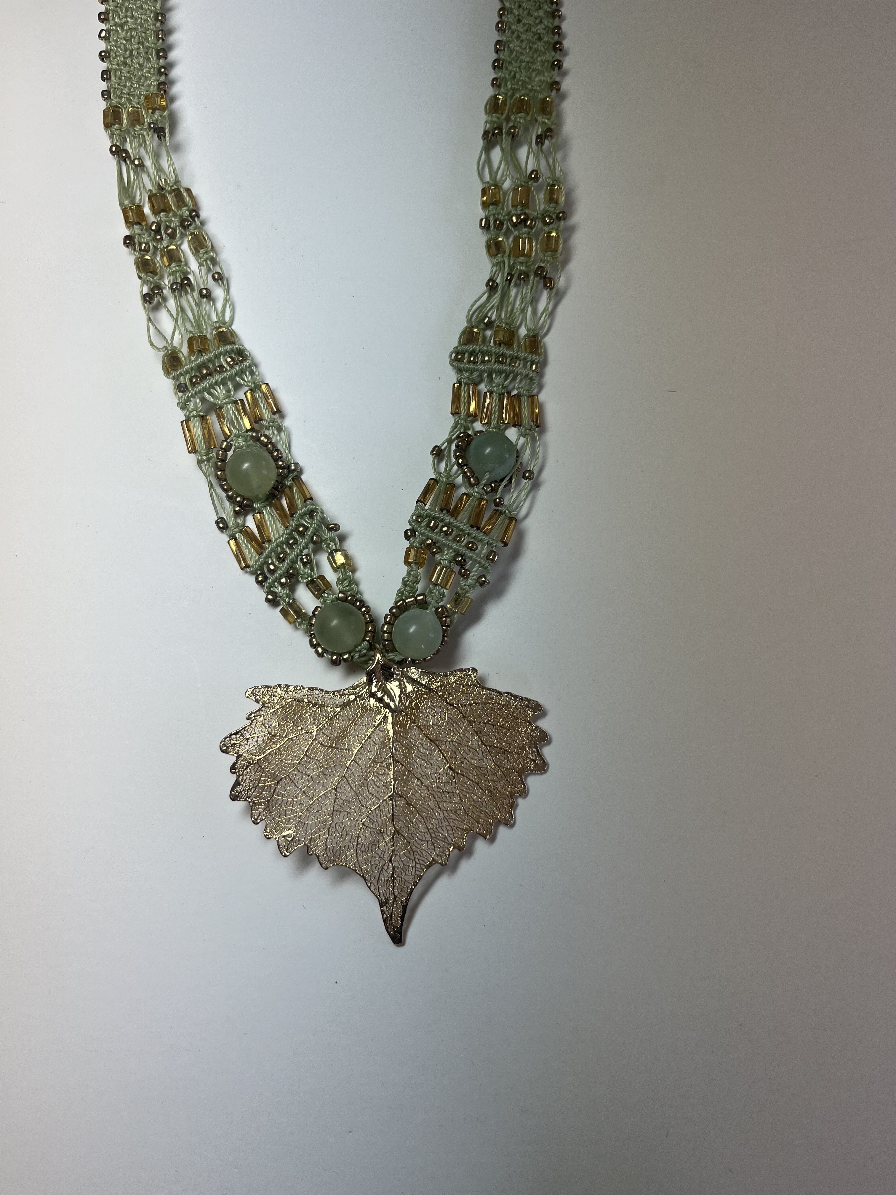 Gold Leaf Knotted Neckpiece