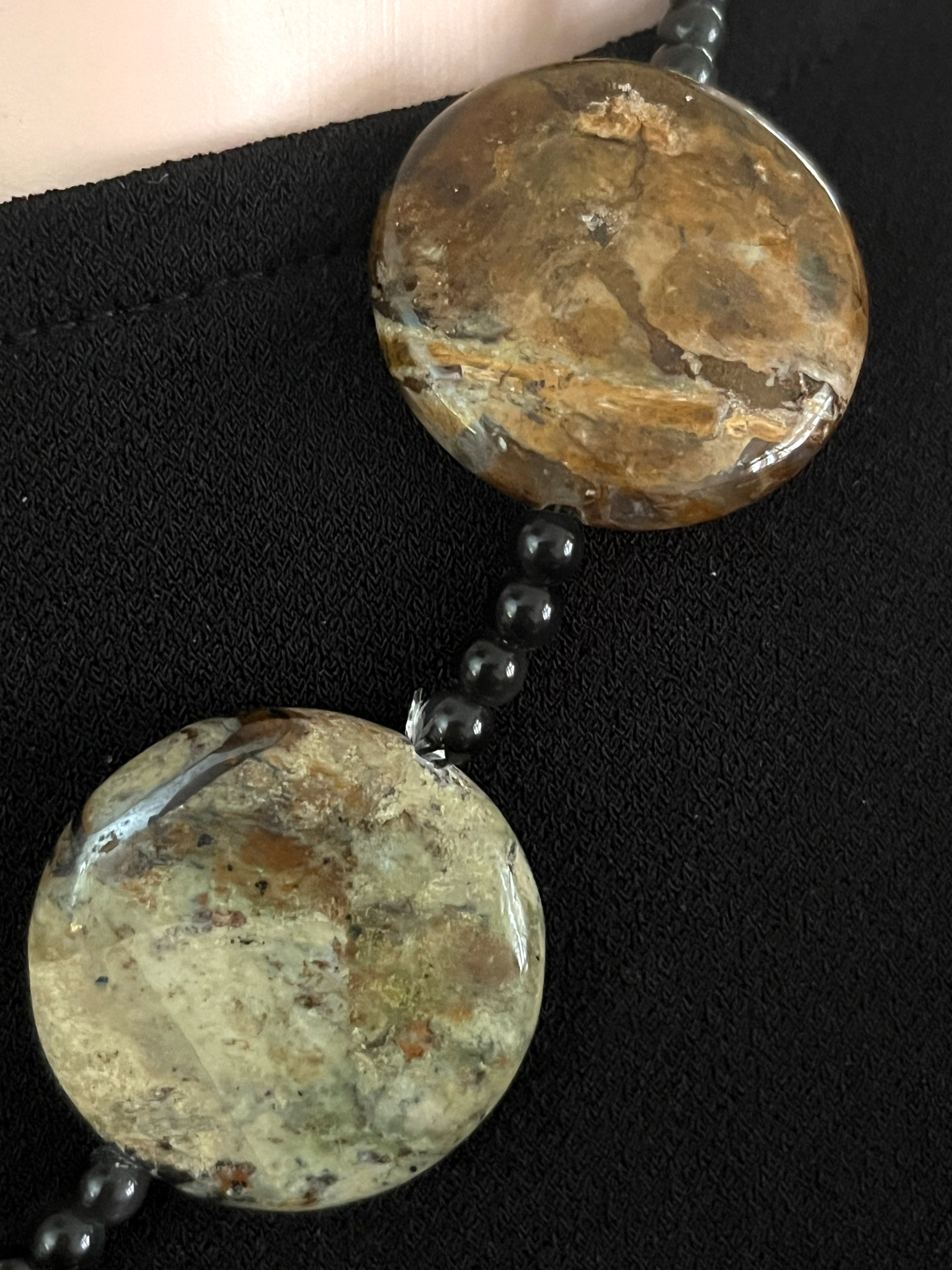 Dove Pendant on Jasper Beaded Necklace