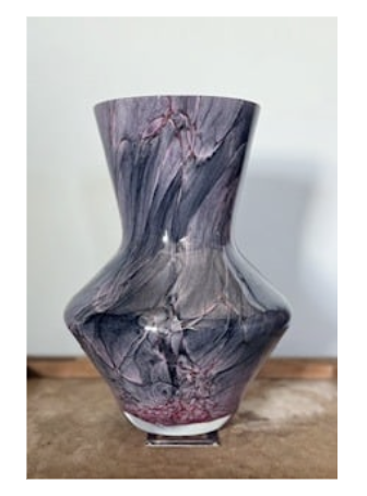 Amethyst Drift Glass Vase