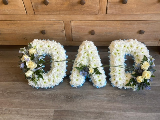 Floral Dad Letters
