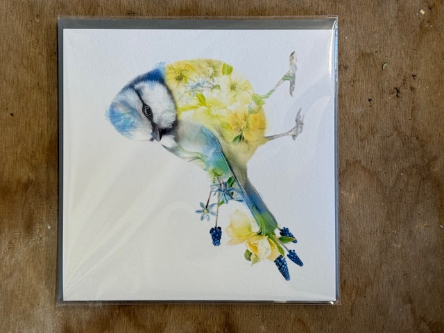 Blue Tit Greeting Card