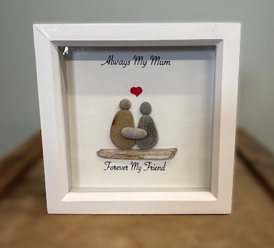 Pebble Art in Frame 