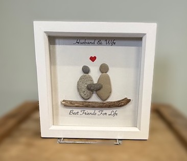 Pebble Art in Frame