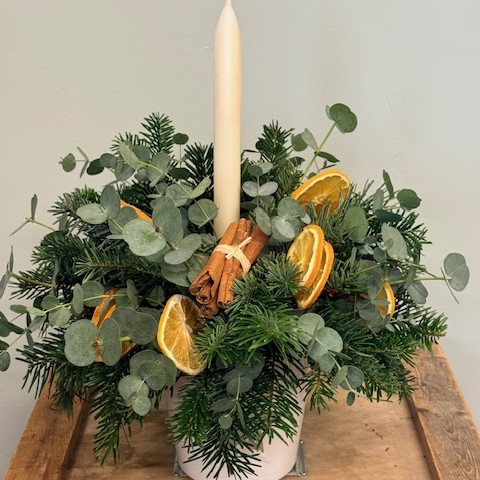 Christmas Candle Centrepiece