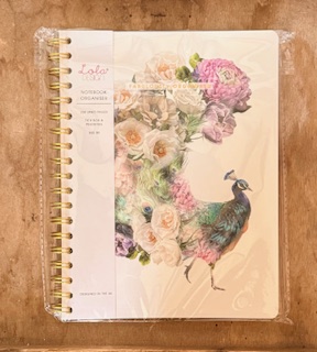 Floral Peacock Notebook Organiser 