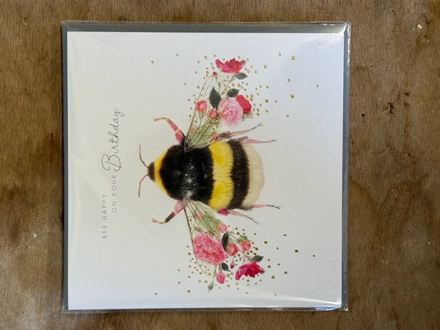 Happy Birthday Bee Greeting Card