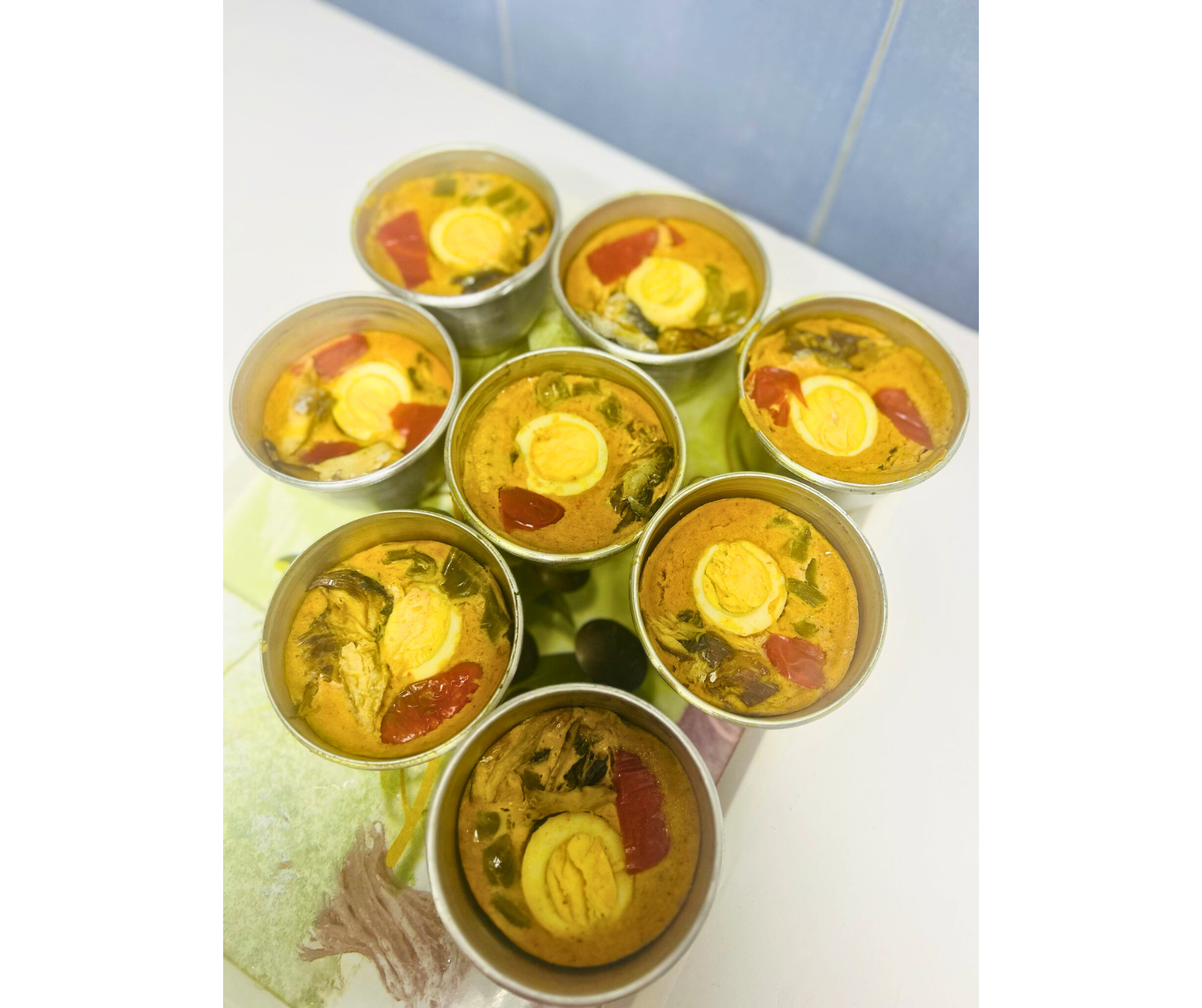 Moi Moi with Fish and Eggs