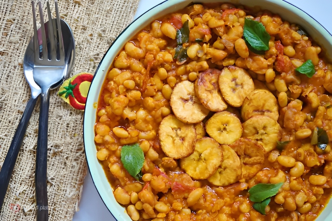 Porriage Beans and Plantain