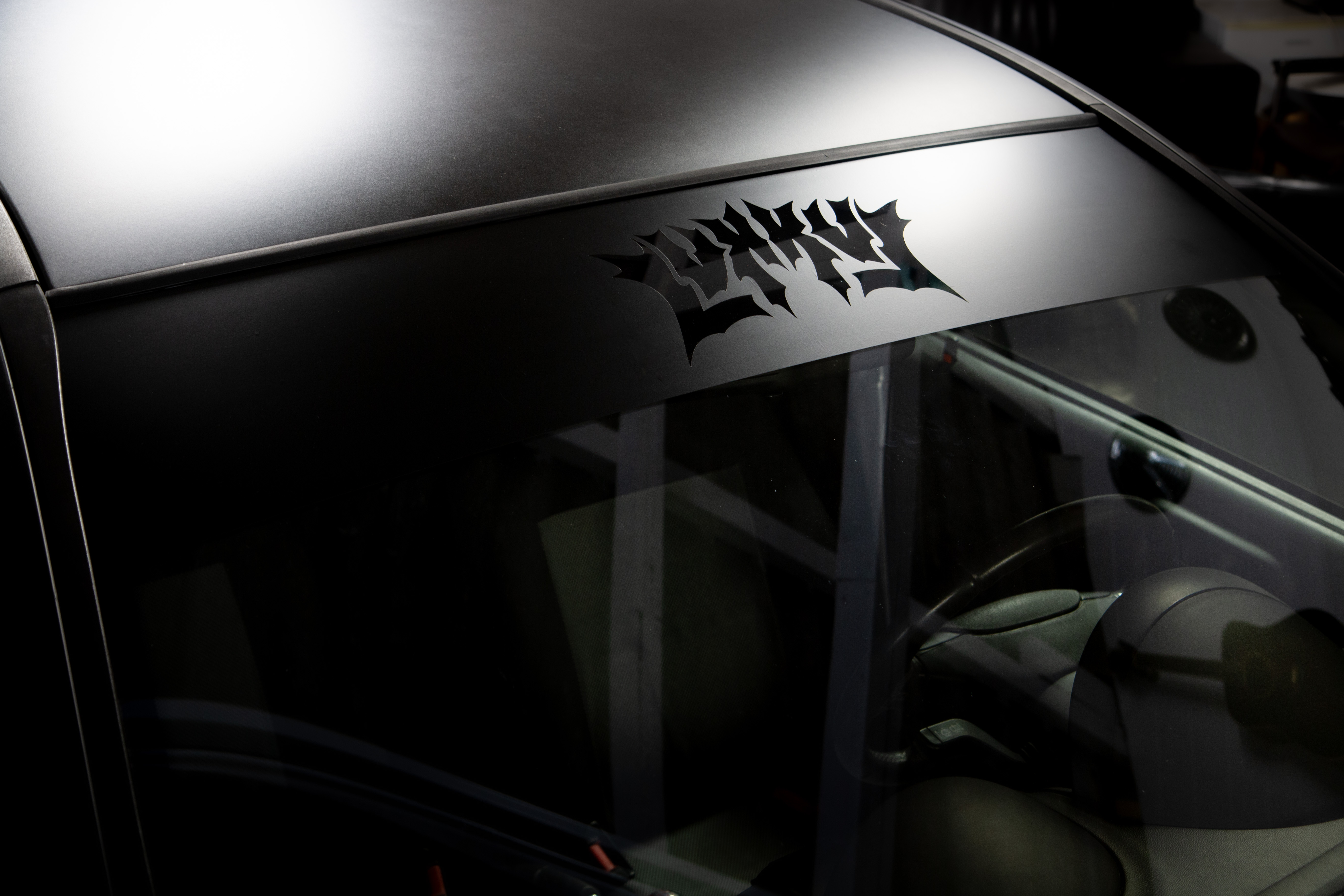 "LVXXVL" Cutout sunstrip