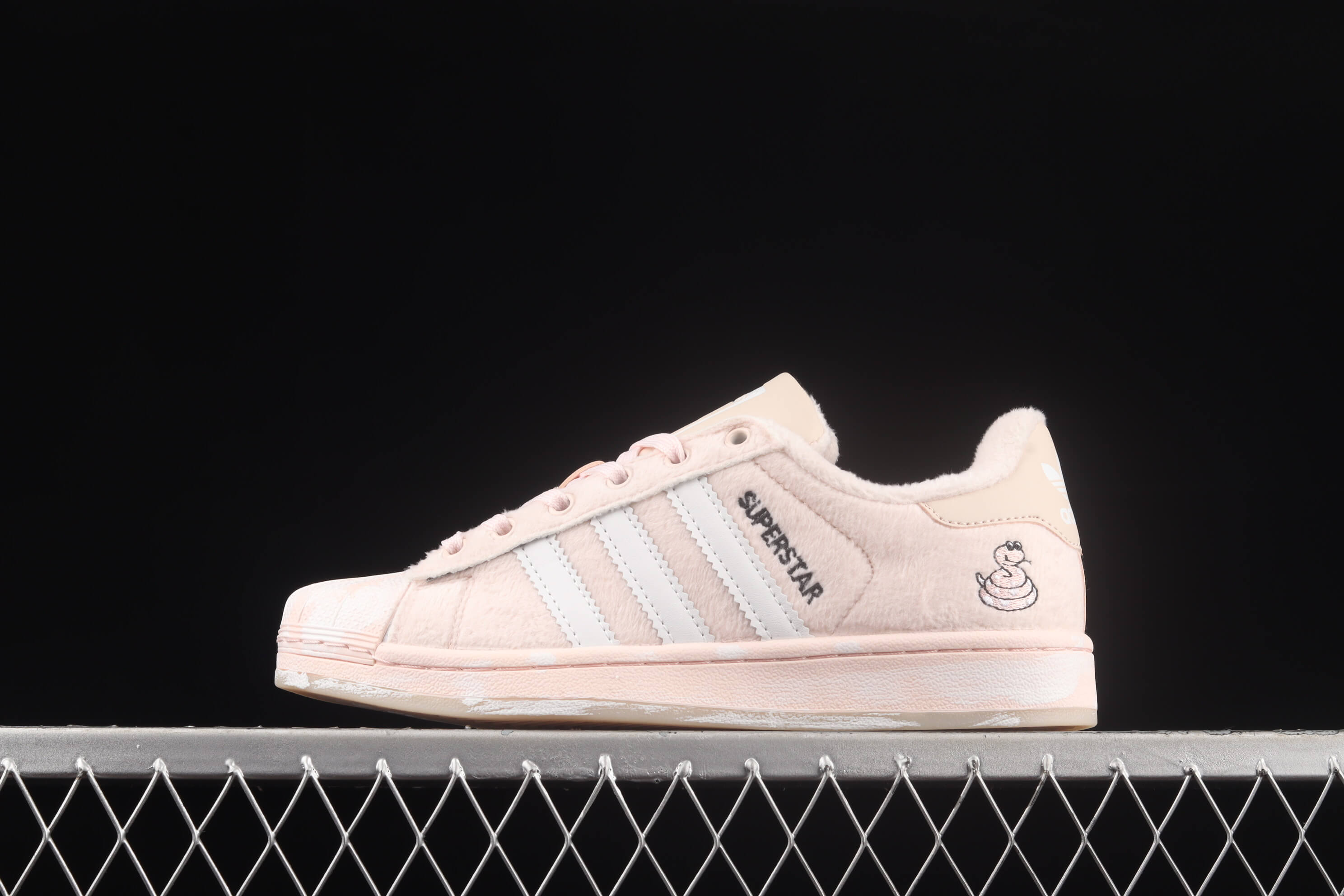 Adidas Superstar pink suede