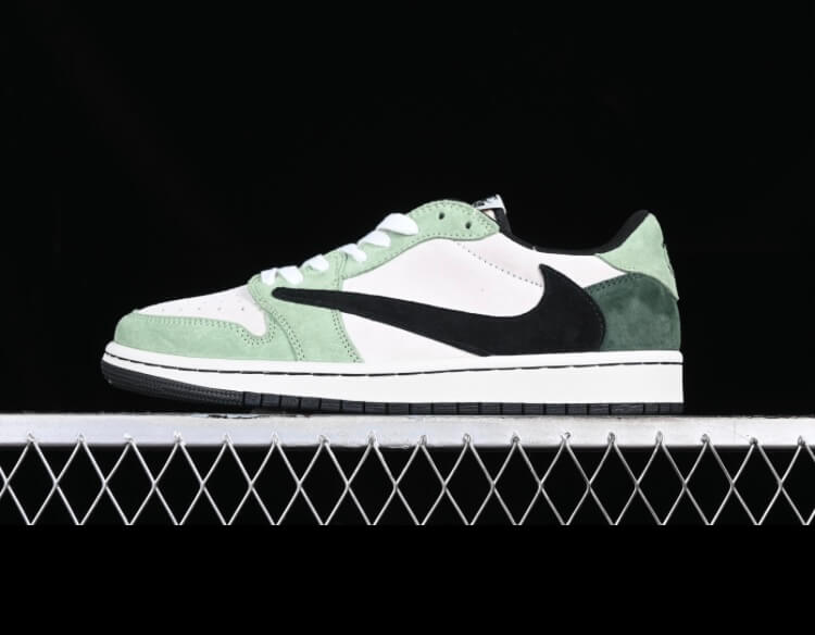Travis Scott x Air Jordan 1 Low green suede Concept Project AJ1