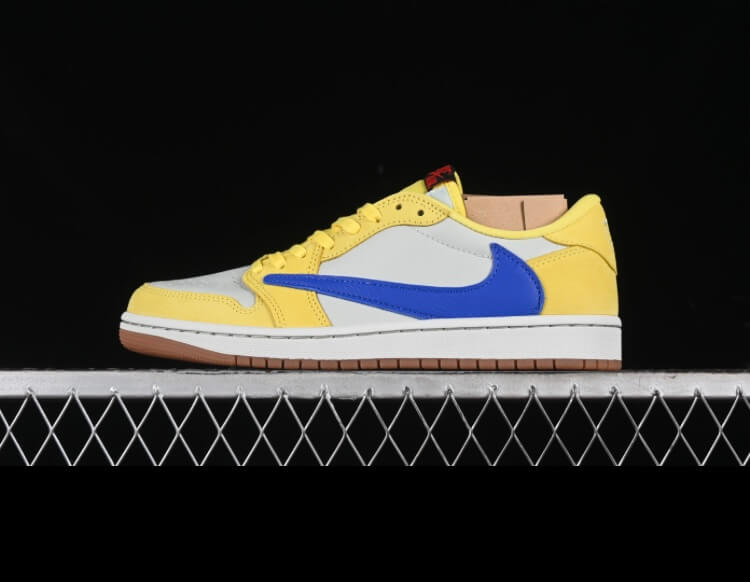 Travis Scott x Air Jordan 1 Low Retro OG SP canary AJ1