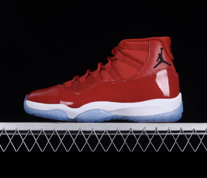 Nk air jordan 11 velvet grey and red AJ11
