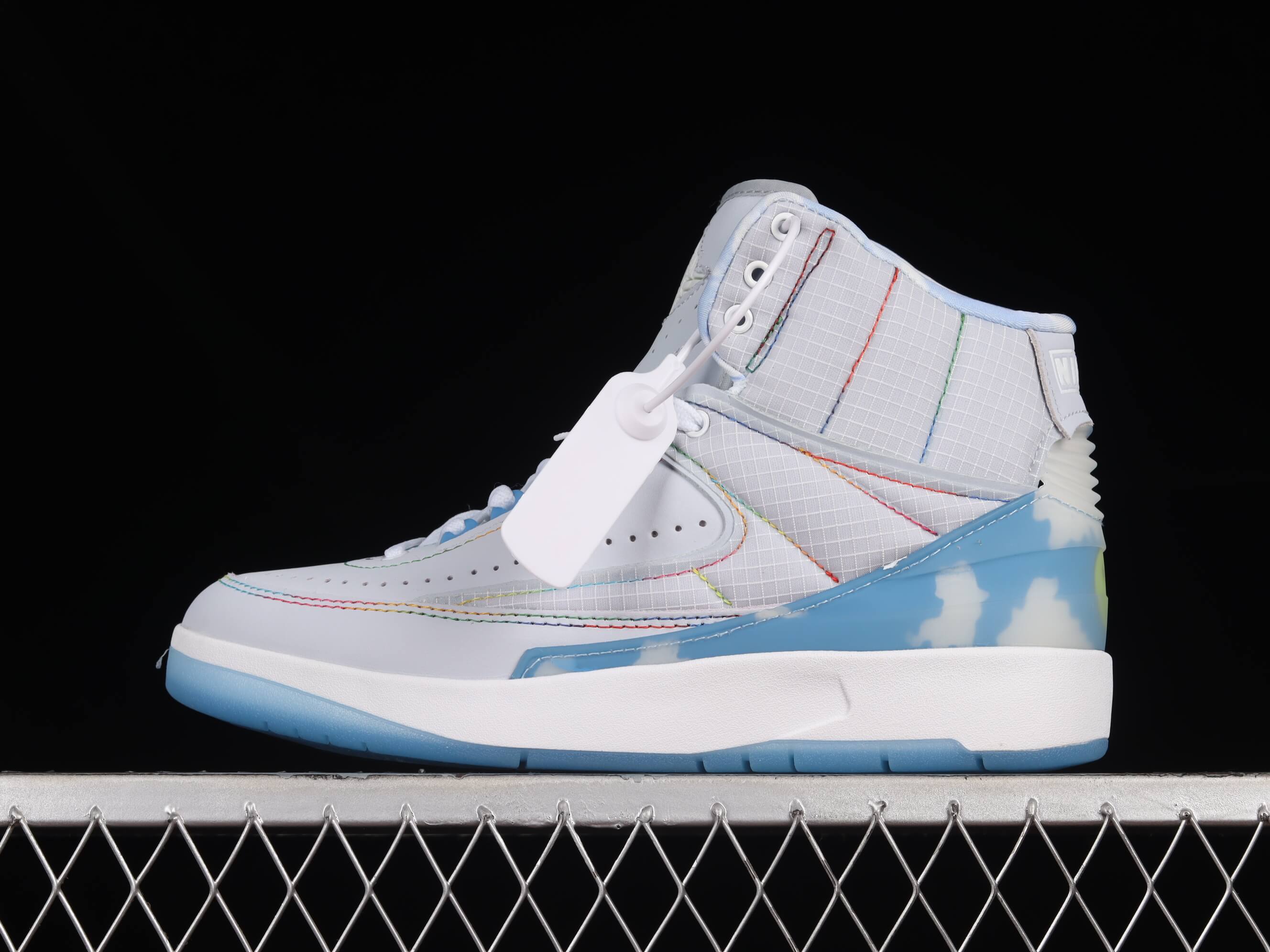 J Balvin x NK Air Jordan 2 Retro HIGH OG AJ2 white