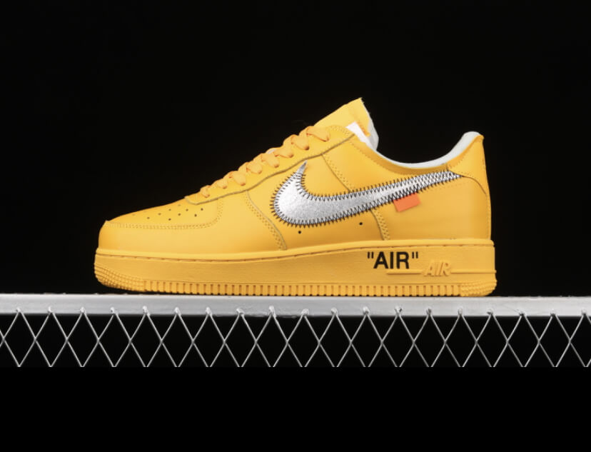 NK air force 1 t off white Low varsity maize