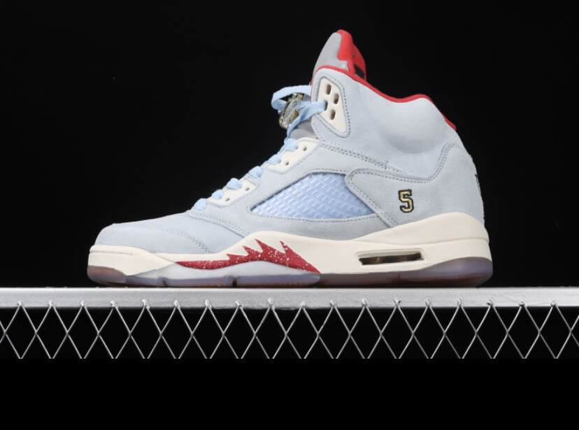 NK air Jordan 5 high trophy room ice blue AJ5