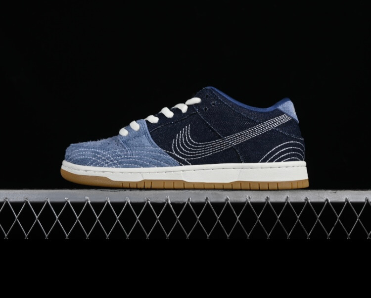 NK Dunk low pro PRM denim gum