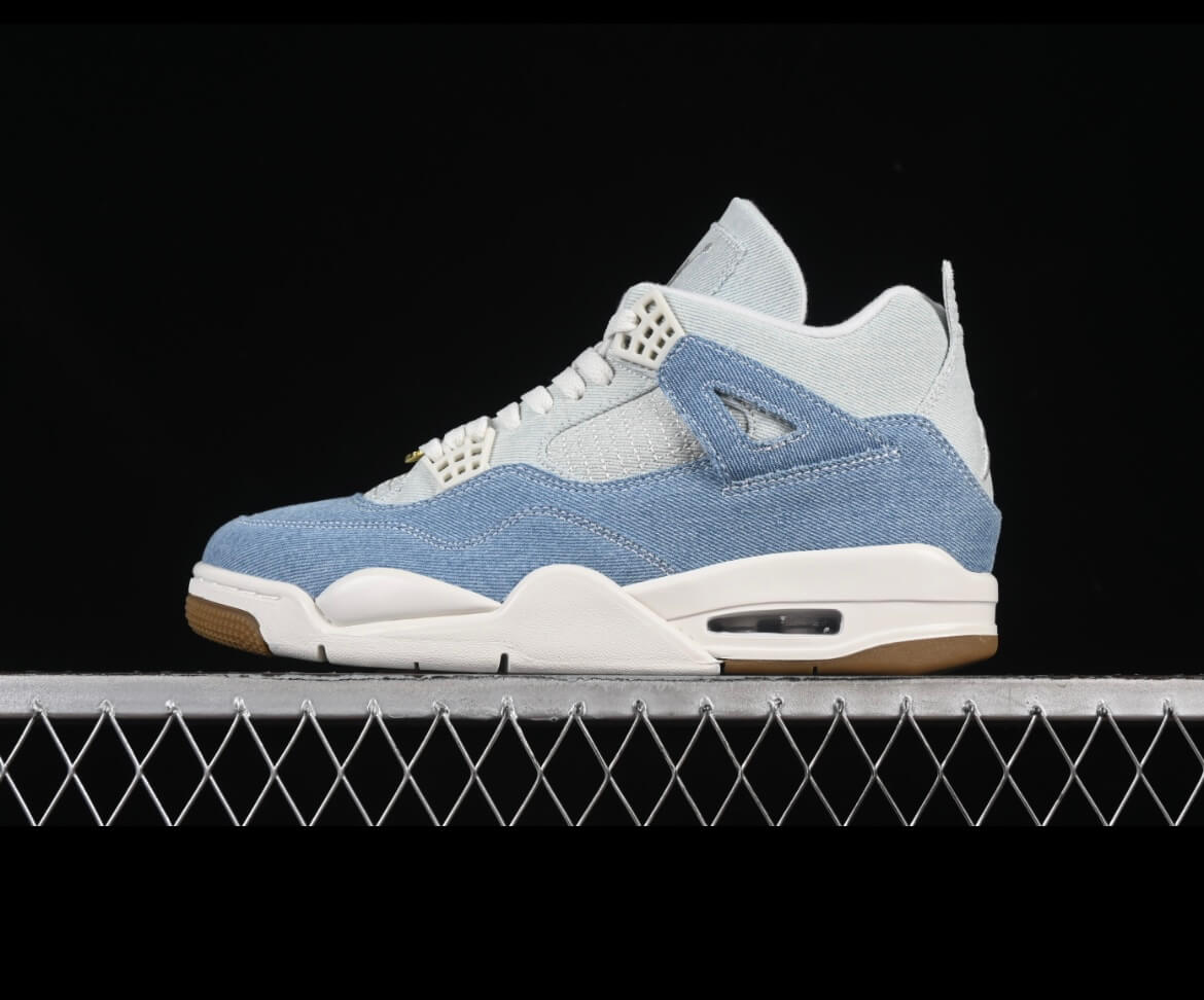 NK air jordan 4 worn blue AJ4
