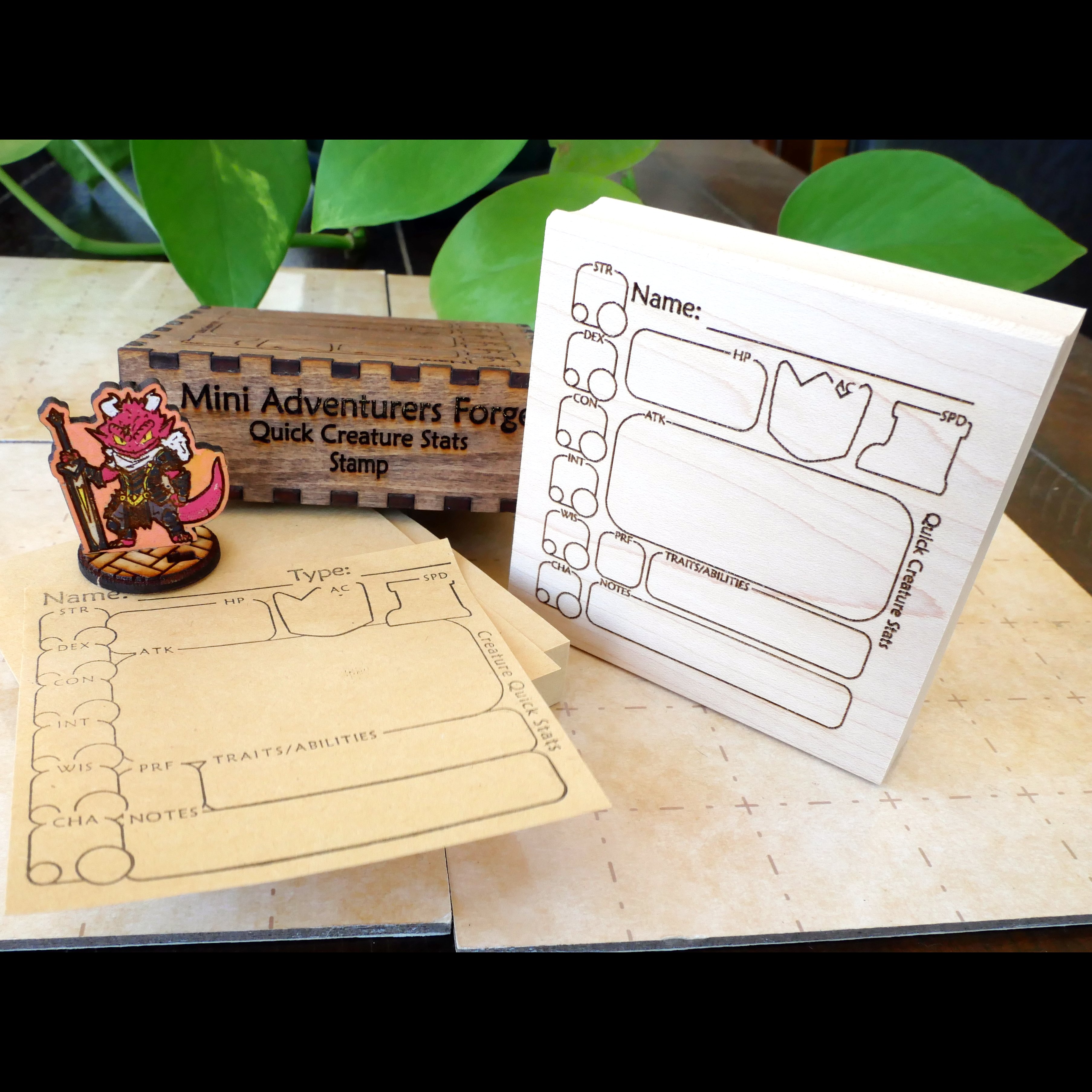 Quick Creature Stats Block Stamp