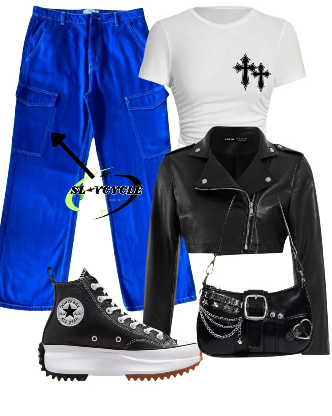 Blue baggy jeans - Size 14 UK