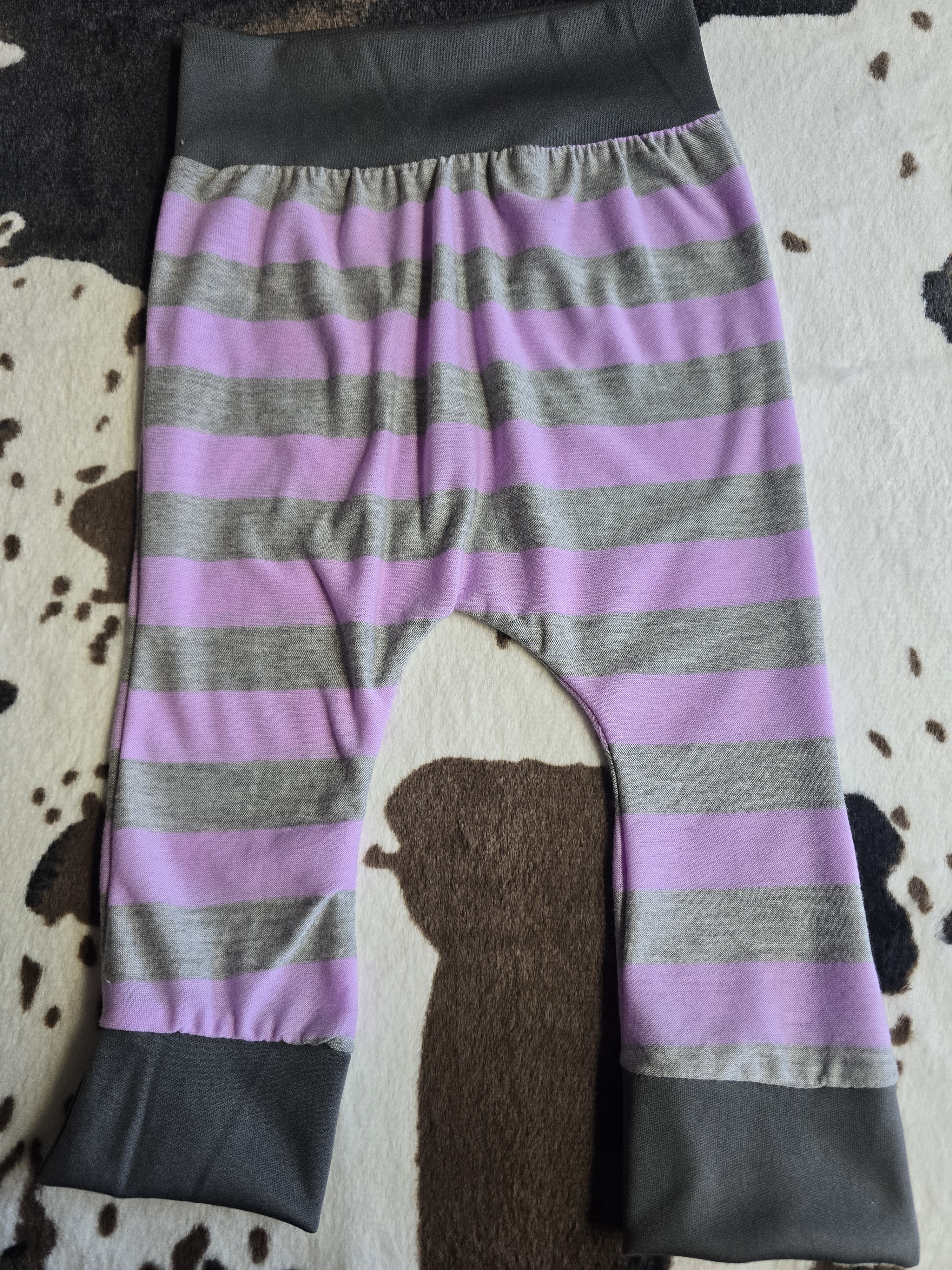 Purple and Grey Stripe Joggers