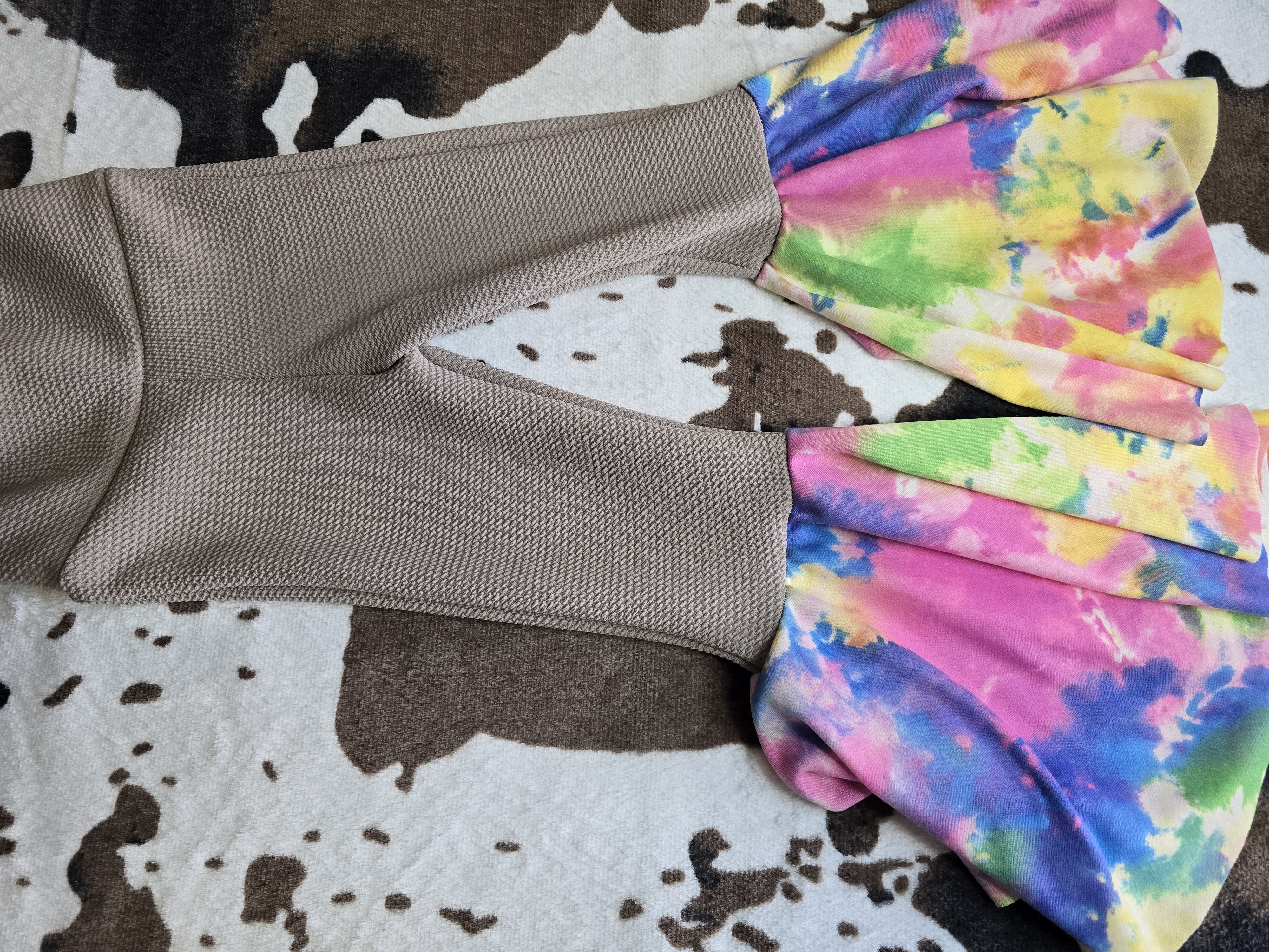 Tan and Tie-Dye Bells