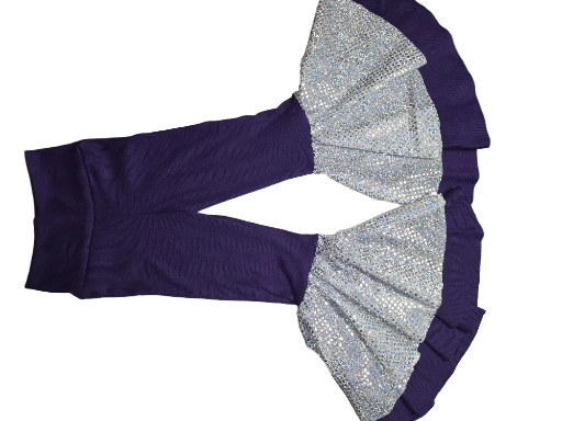 Purple and Silver Bell Bottoms