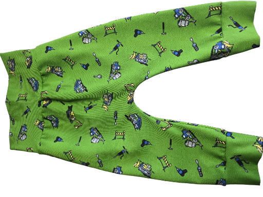 Green Blue Collar Joggers