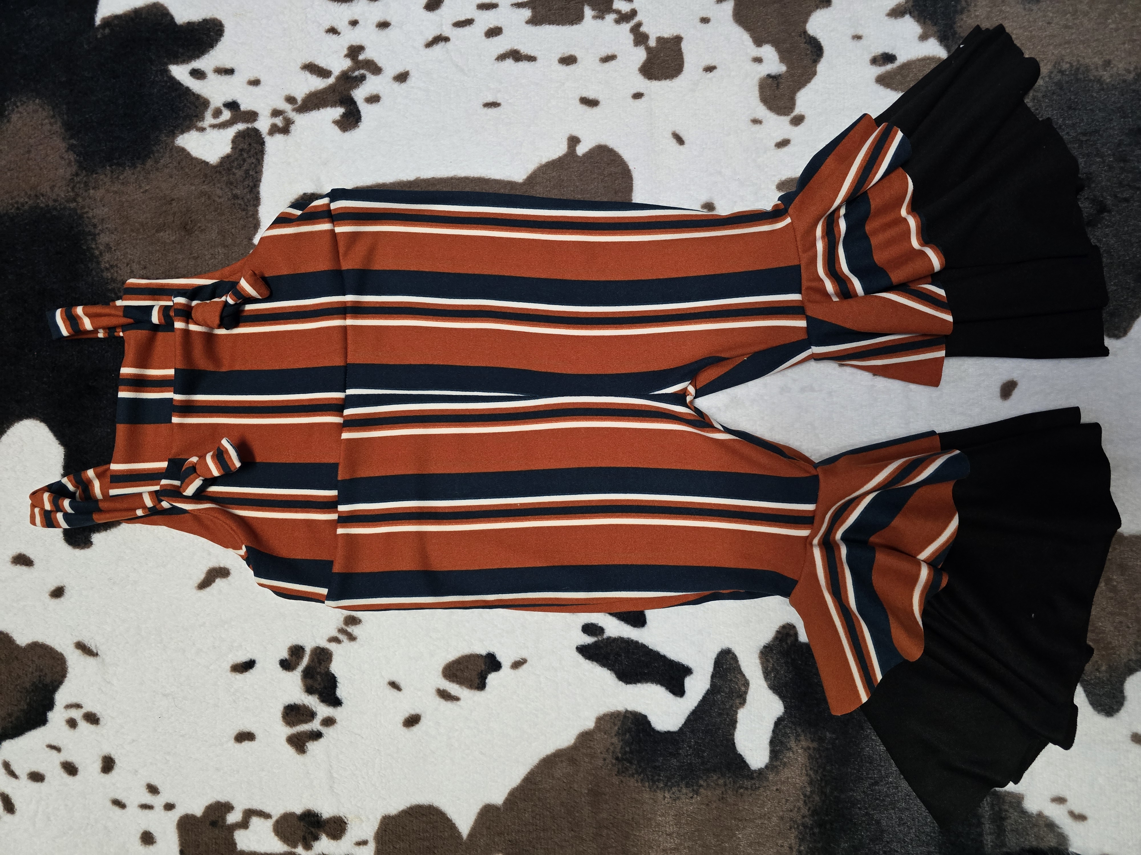 Striped Bell Jumpsuit