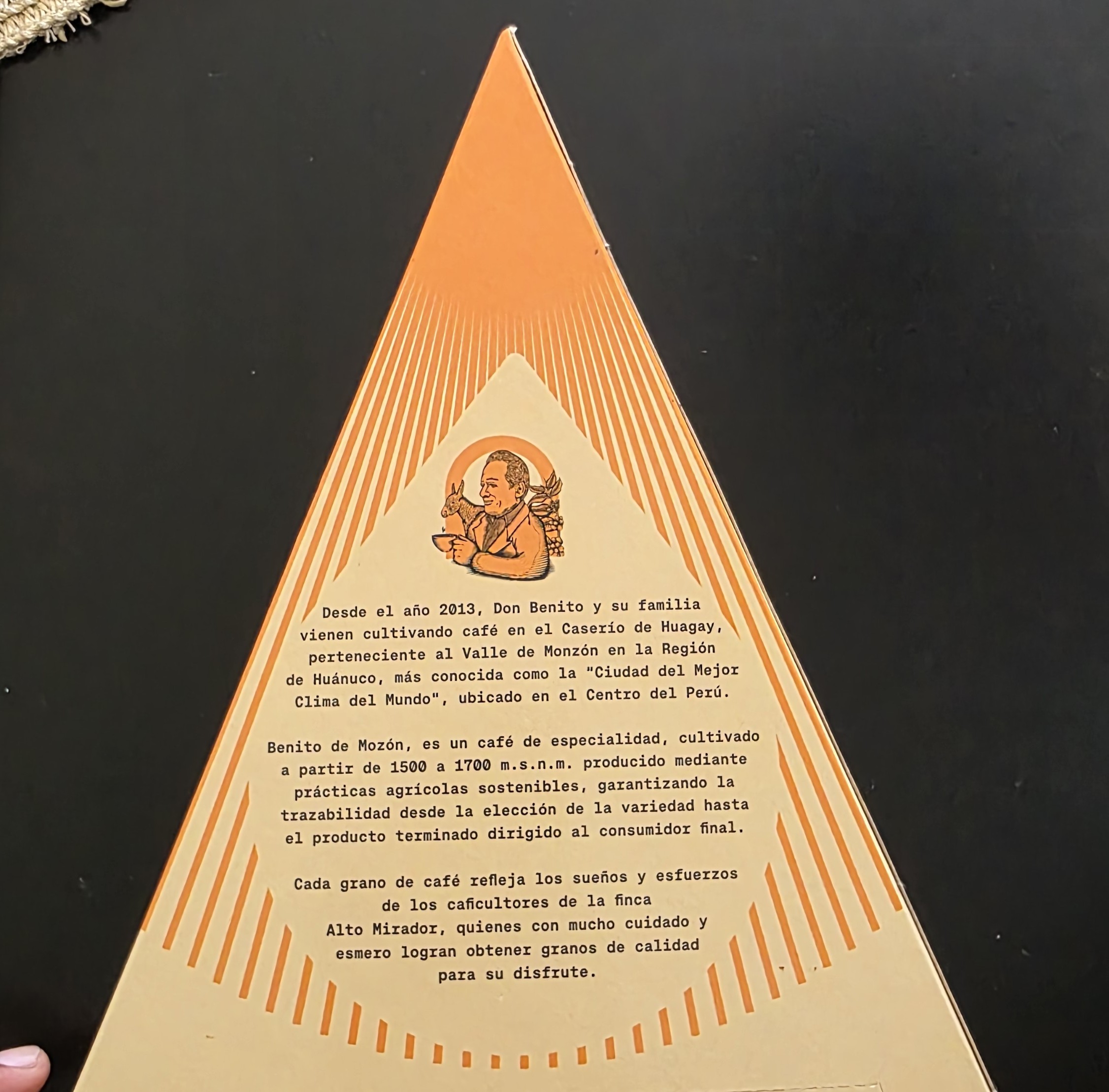 Cono de presentación