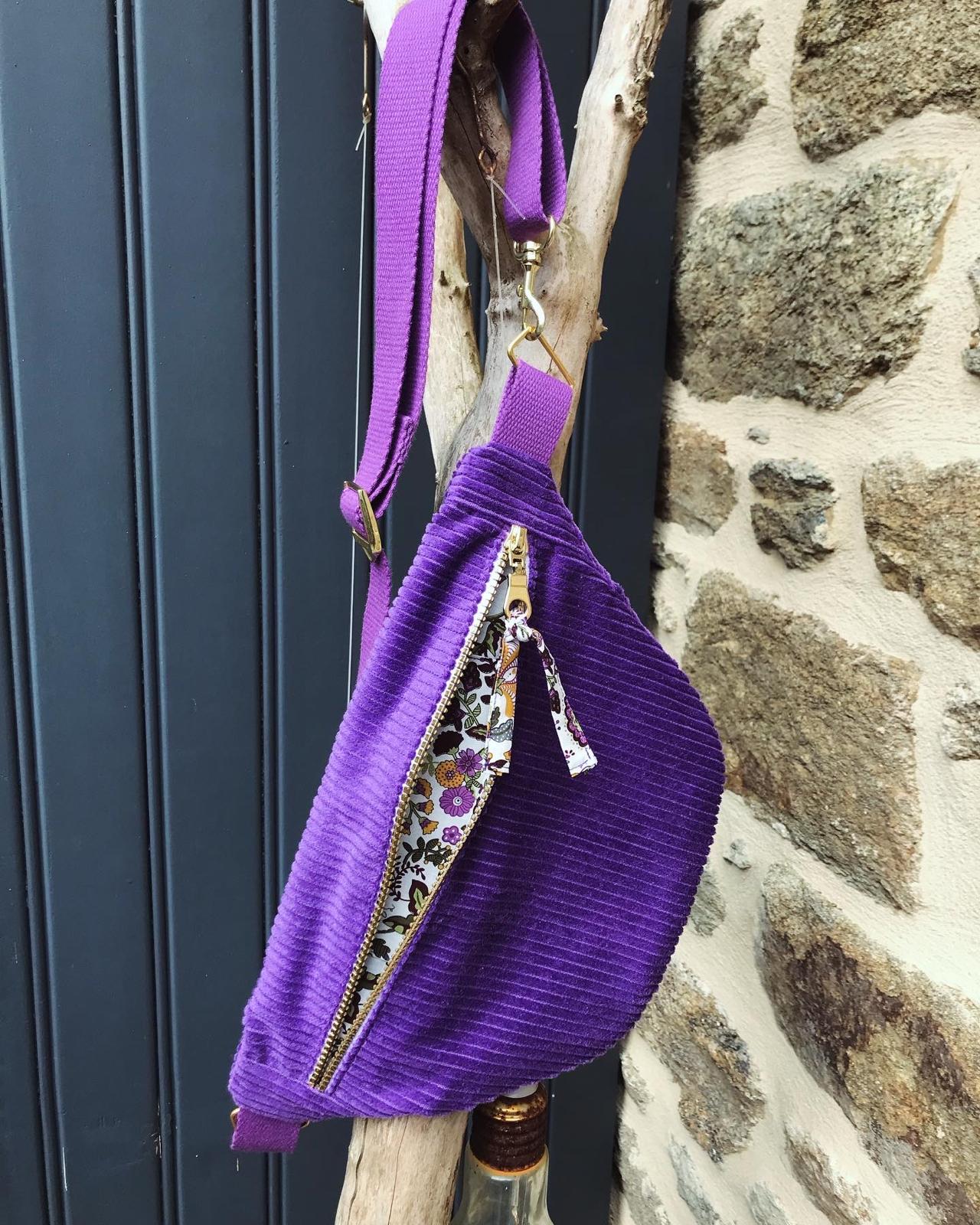 Sac banane - violette 