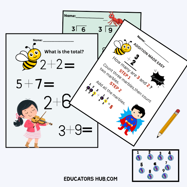 Math Fun Activity Worksheets