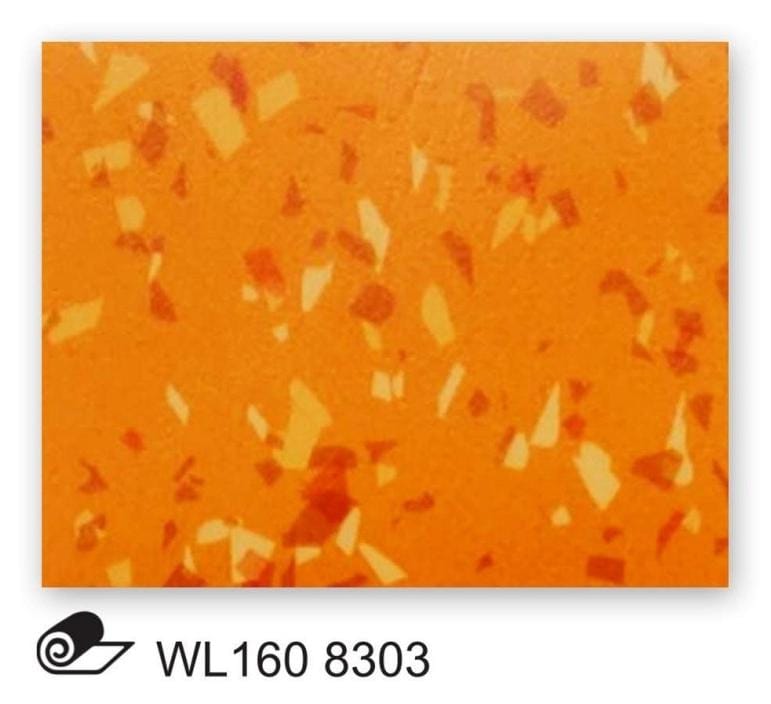 Piso vinilico HOMOGENIO de 1.5-3 mm de espesor de uso residencial marca WOLFLOR modelo WL160 8303